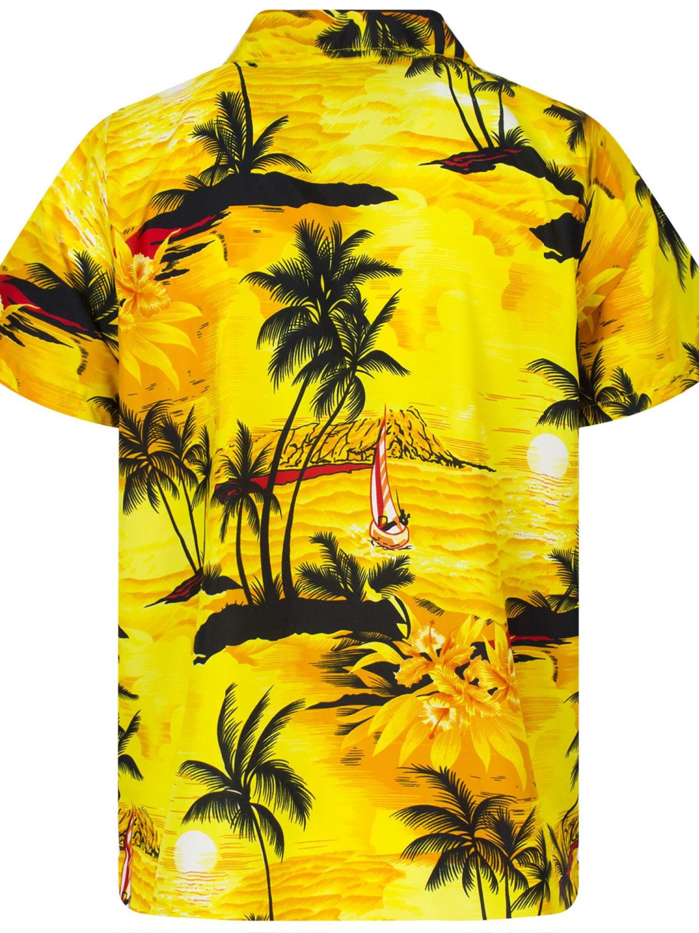 Maglietta 'Surf' di King Kameha in giallo