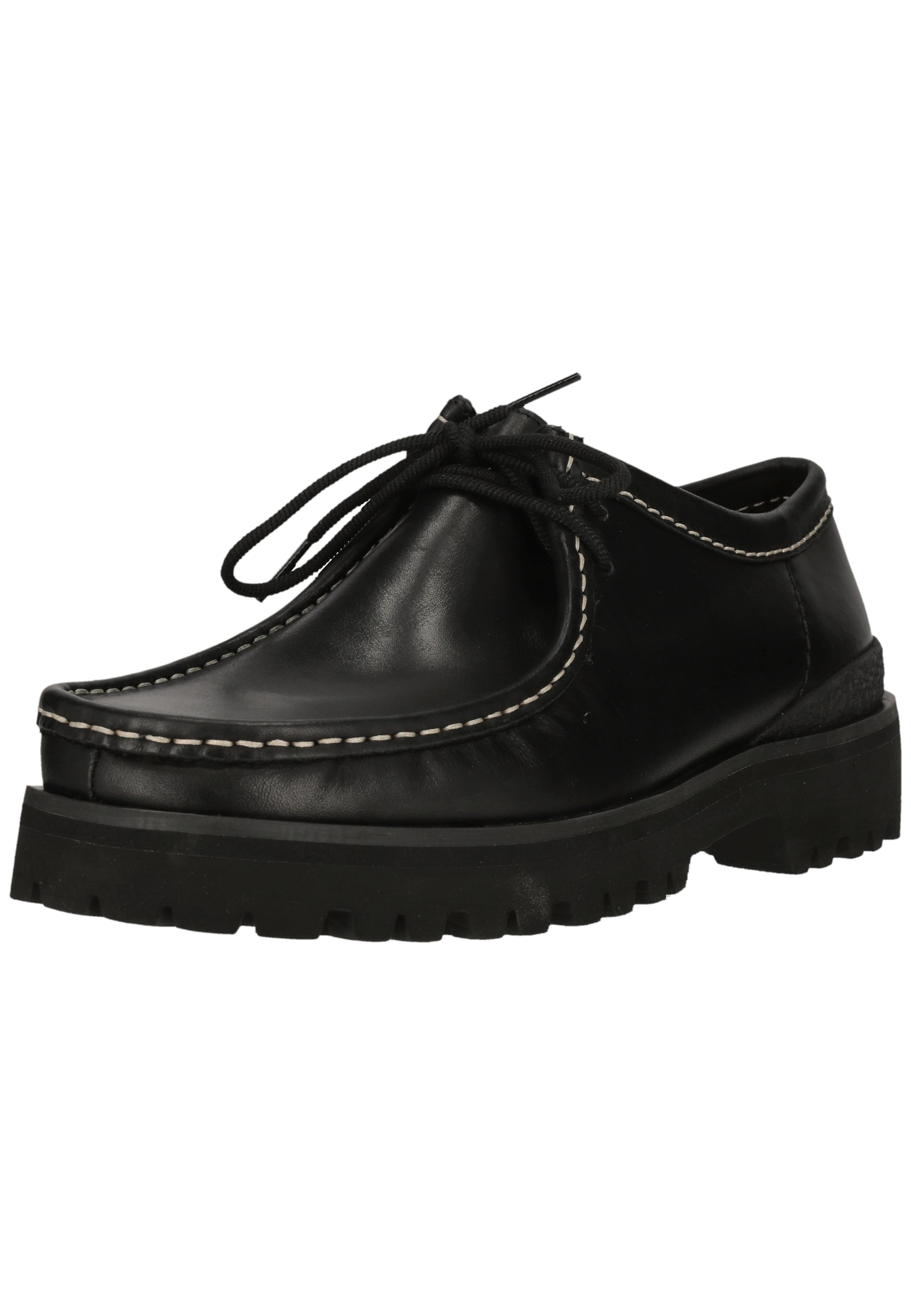 CLARKS Lace-up shoe 'Walla Yukoner' in Black: front