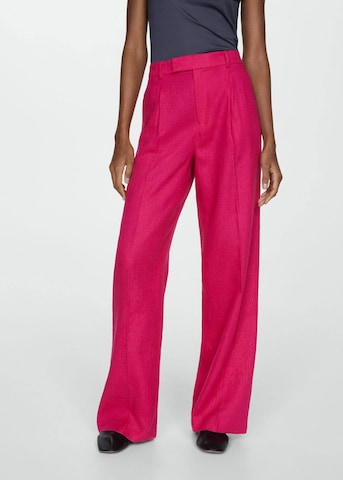 MANGO Zvonové kalhoty Kalhoty s puky 'Fulitu' – pink: přední strana