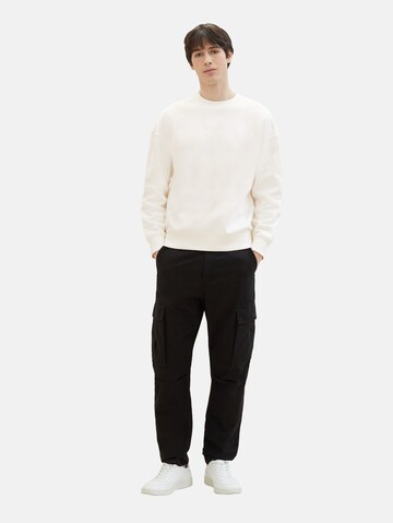 TOM TAILOR DENIM Loose fit Trousers in Black