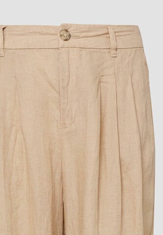 Wide Leg Pantalon à pince s.Oliver en beige
