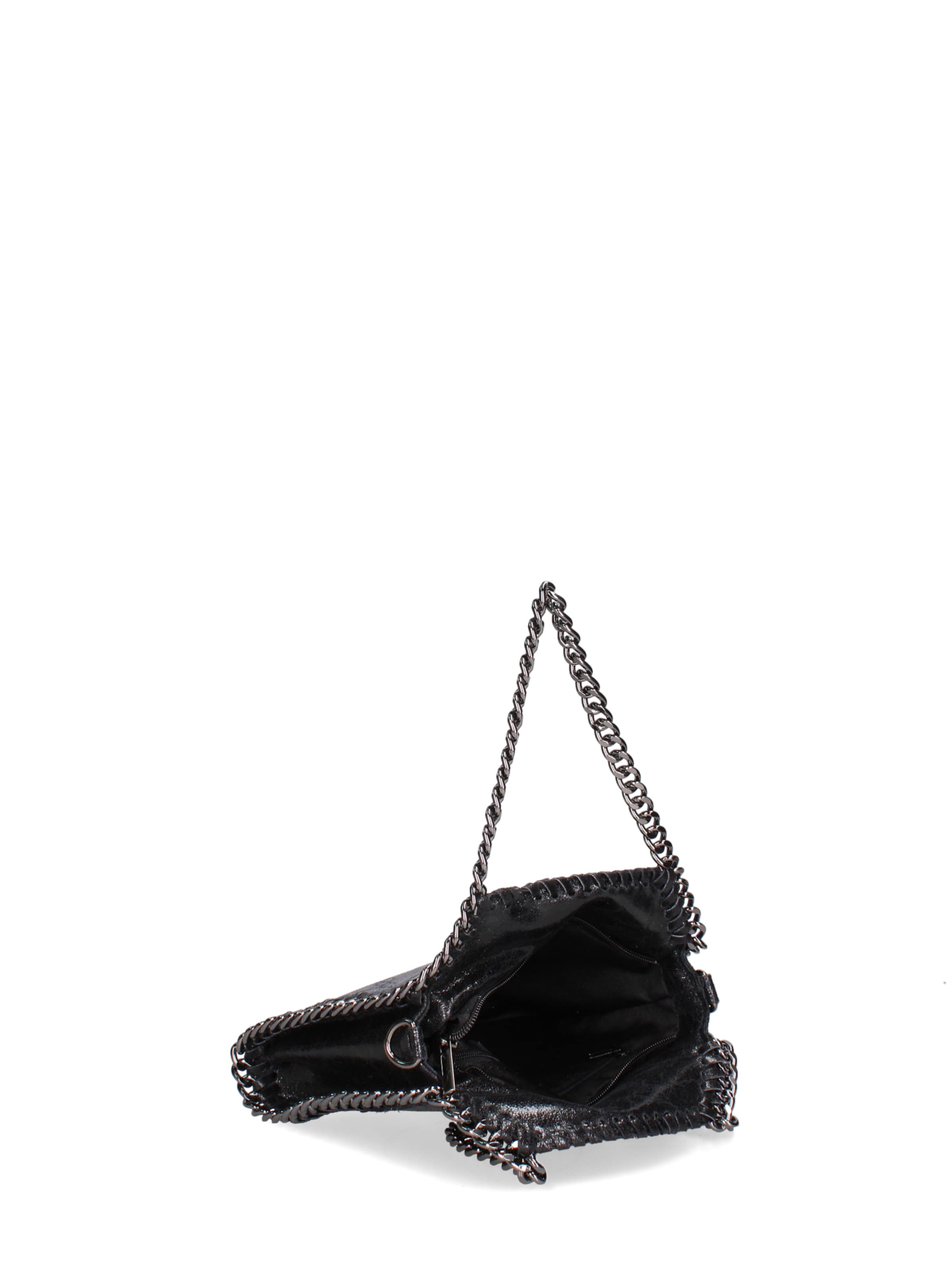Borsa a mano 'Borsa a mano donna pelle scamosciata stampata con zip - Zefira Chic' di Gave Lux in nero