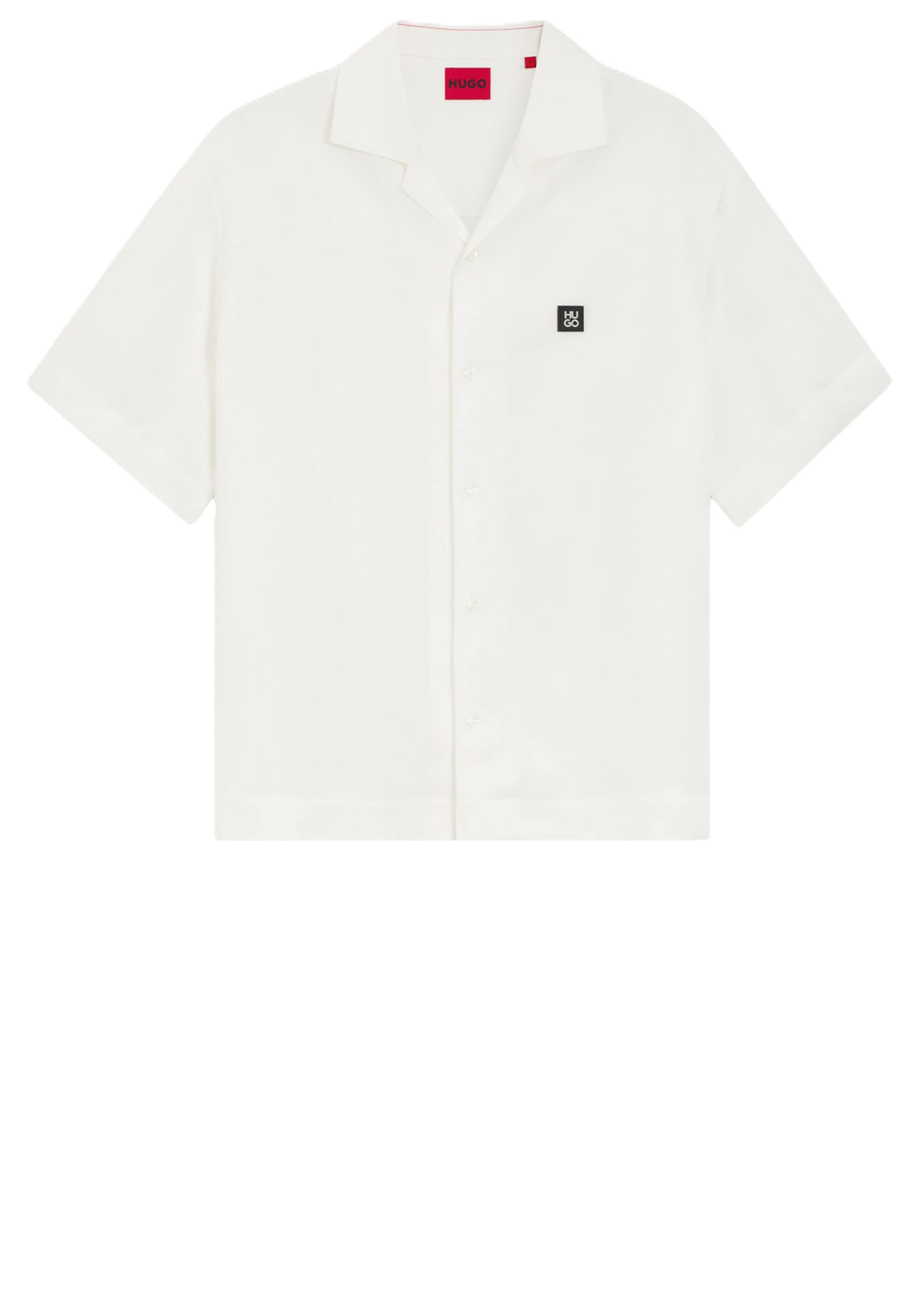 HUGO Comfort fit Button Up Shirt 'Espino' in White: front