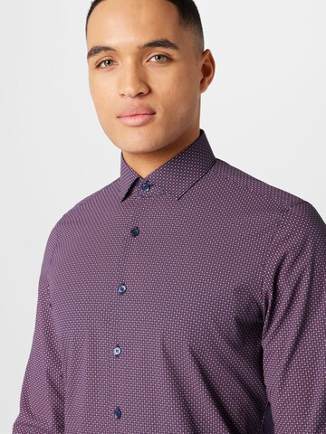OLYMP Regular fit Button Up Shirt in Purple