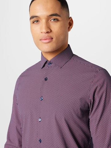 OLYMP Regular fit Button Up Shirt in Purple