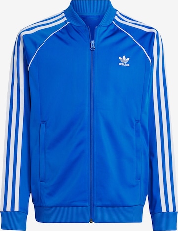 Giacca di felpa 'Adicolor' di ADIDAS ORIGINALS in blu: frontale