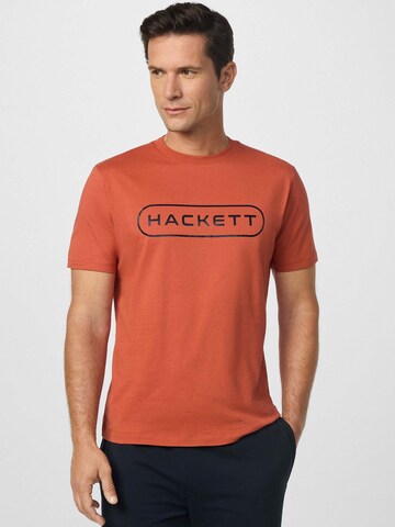 Hackett London T-Shirt 'Essential' in Orange: Vorderseite