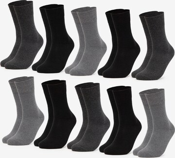 Occulto Socks 'Diabetiker Goetz' in Grey: front