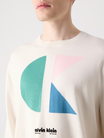 Calvin Klein Jeans Sweater in Beige