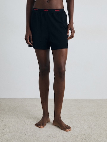 HUGO Пижамные штаны в Черный: спереди