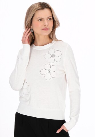usha BLACK LABEL - Jersey 'Casual' en blanco: frente