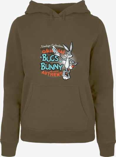 ABSOLUTE CULT Sweatshirt 'Looney Tunes Vintage Bugs Bunny' in de kleur Aqua / Grijs / Olijfgroen / Oranje, Productweergave