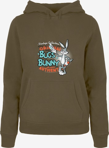 Sweat-shirt 'Looney Tunes Vintage Bugs Bunny' ABSOLUTE CULT en vert : devant