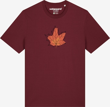 Watapparel Shirt 'Herbst' in Rot: Vorderseite