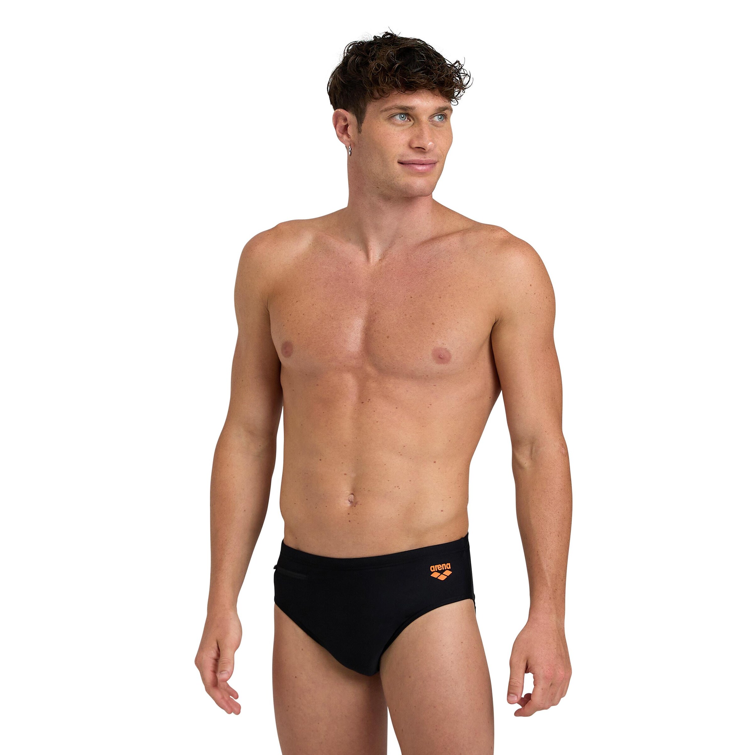 ARENA Swim Trunks 'Zip' in Black: front