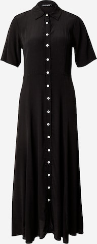 Rochie tip bluză de la Dorothy Perkins pe negru: față