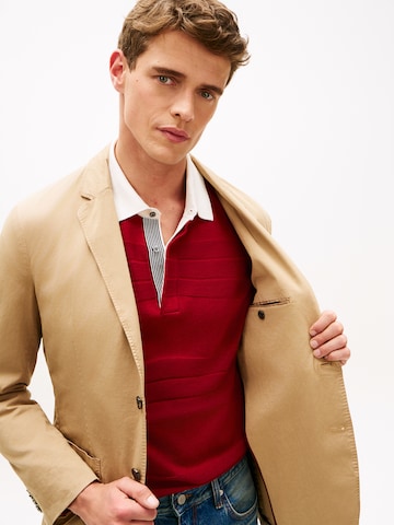 smėlio TOMMY HILFIGER Standartinis modelis Klasikinis švarkas