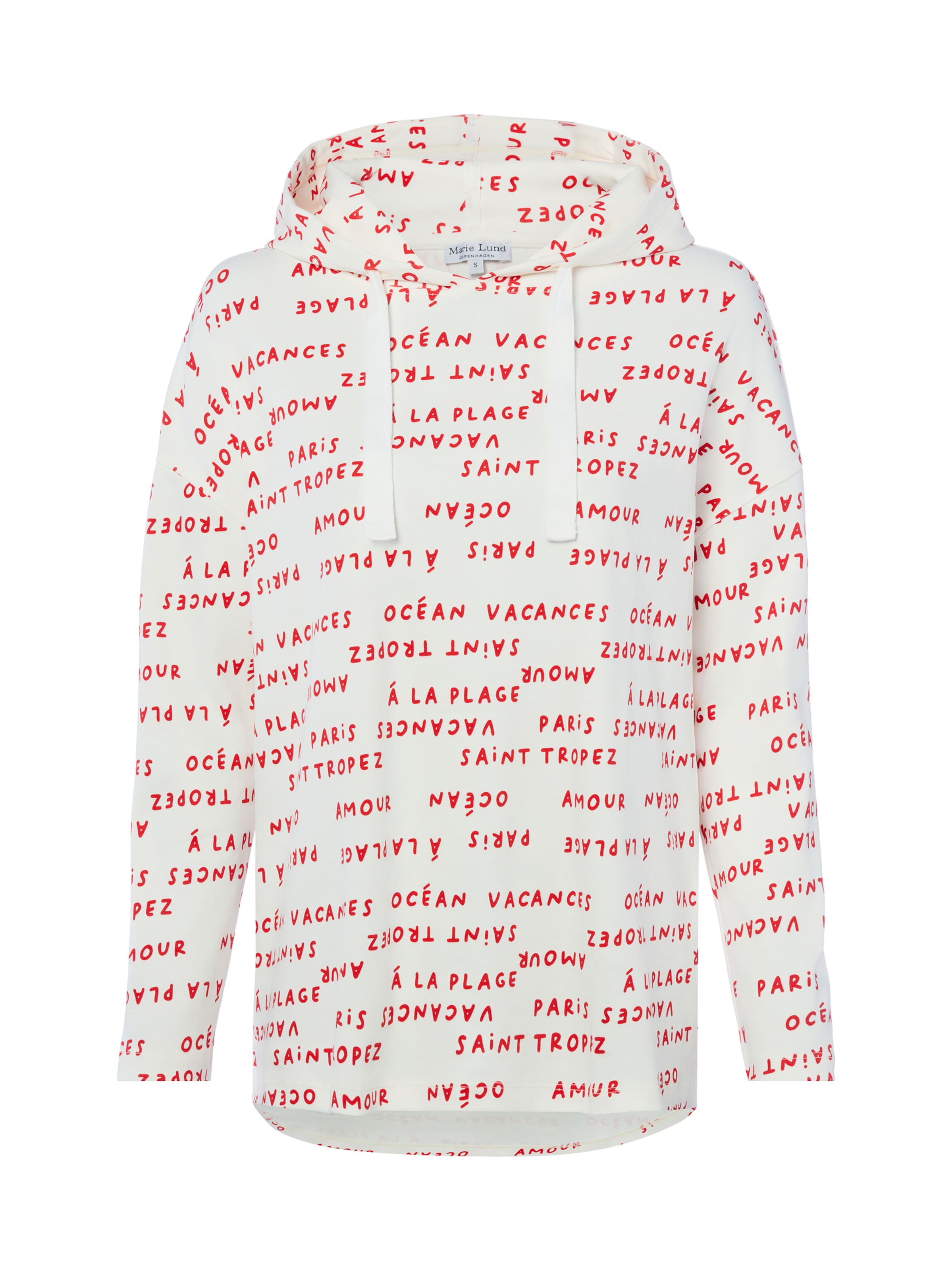 Sweat-shirt Marie Lund en blanc : devant