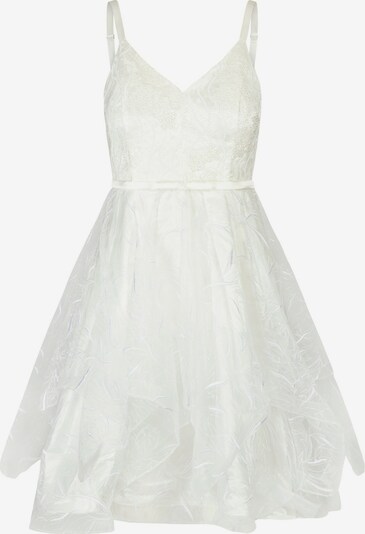 APART Cocktailkleid aus Satin, Tüll und Pailletten in weiß, Produktansicht