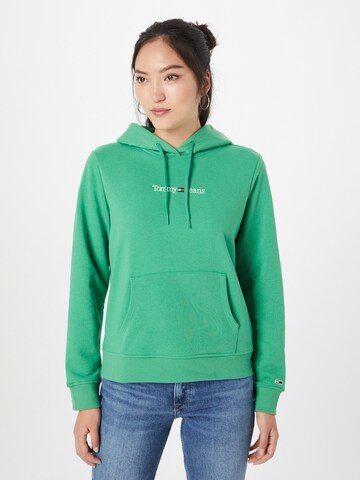 Tommy Jeans Sweatshirt i grön: framsida