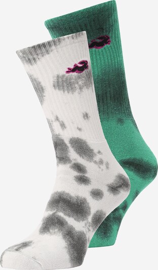 Pacemaker Κάλτσες 'Bela' σε σκούρο γκρι / γαλαζοπράσινο / κόκκινο / offwhite, Άποψη προϊόντος