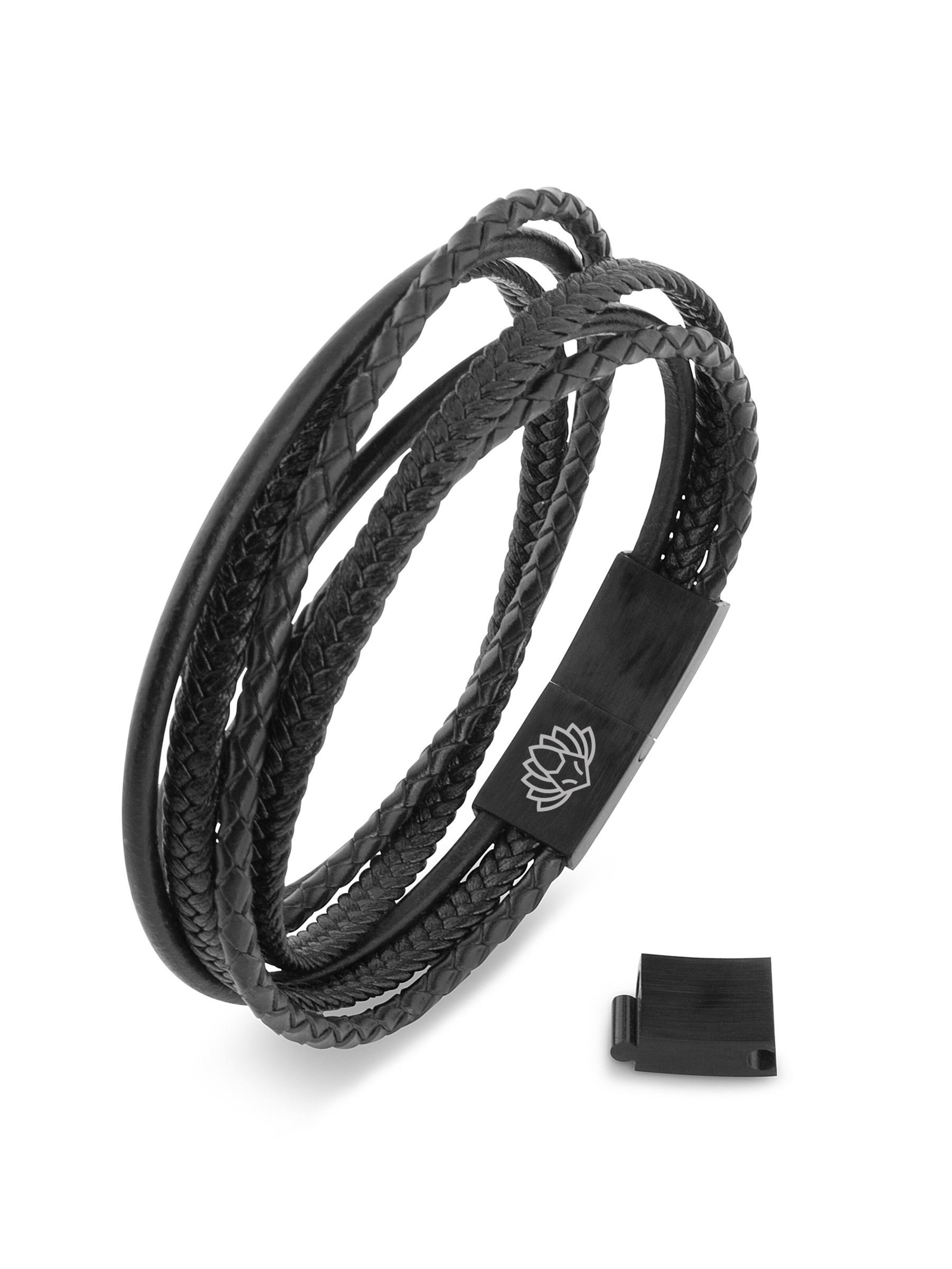 Akitsune Bracelet 'Ambush' in Black: front