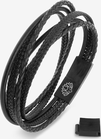 Akitsune Armband 'Ambush' in Schwarz: Vorderseite