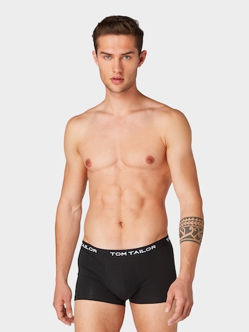 TOM TAILOR Boxer shorts in Black: front