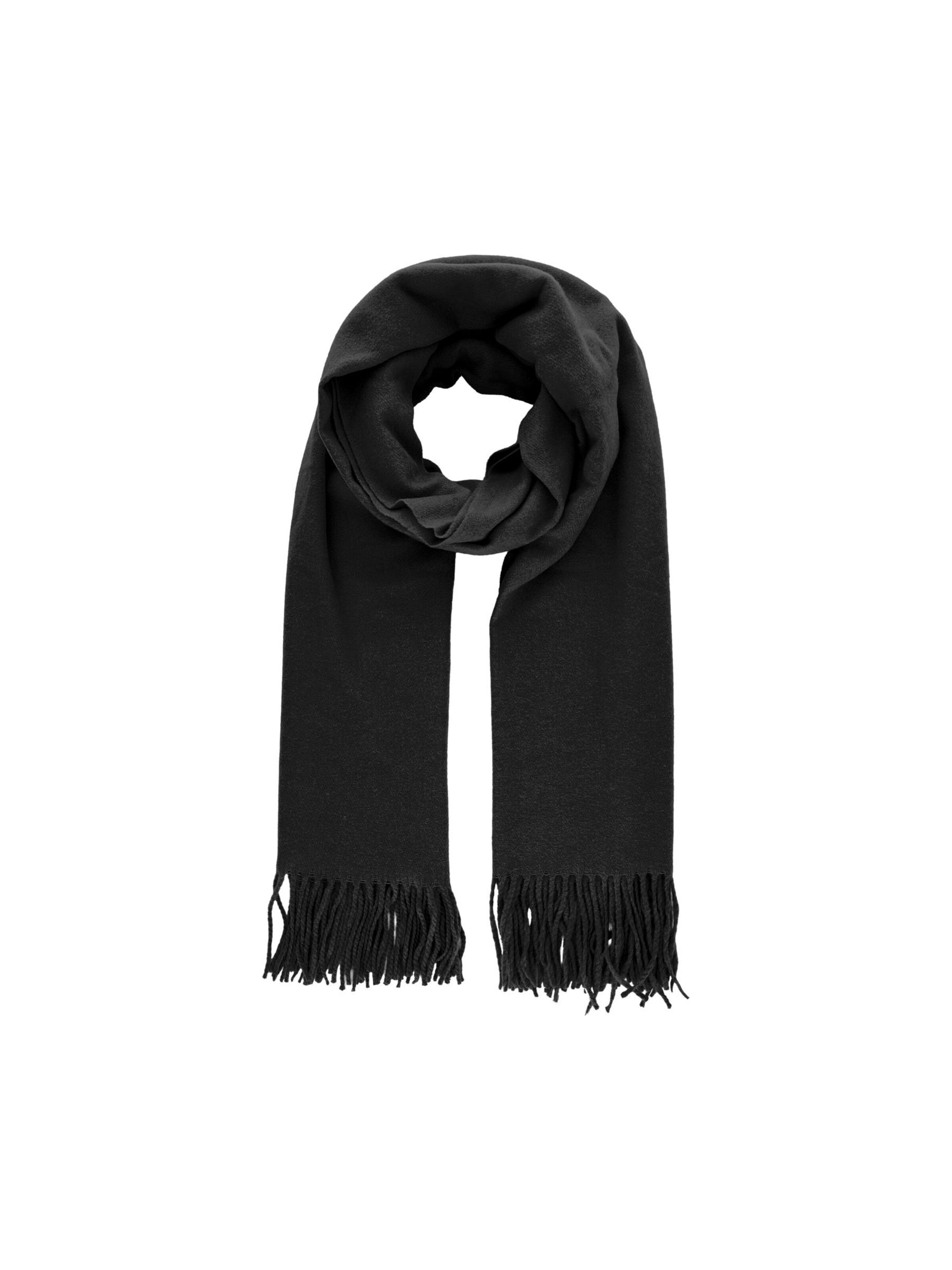 Écharpe 'PCJIRA' PIECES en noir : devant