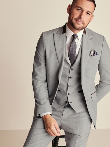 Next Slim Fit Sakko in Grau