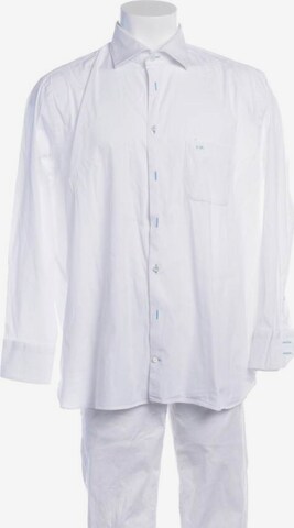 Van Laack Button Up Shirt in S in Blue: front
