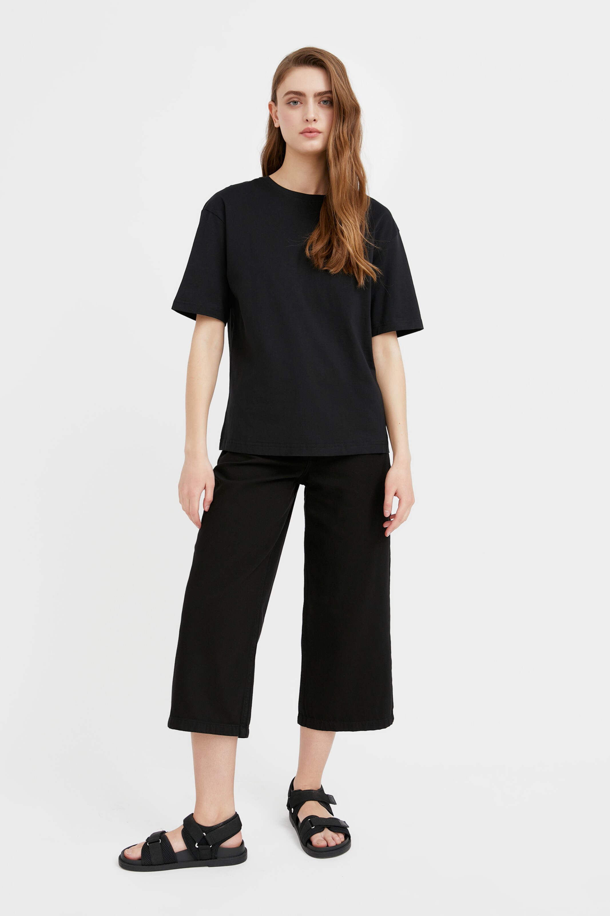 Frauen Shirts & Tops Finn Flare Basic-Shirt in Schwarz - KC89142 Frauen Shirts & Tops Finn Flare Basic-Shirt in Schwarz - KC89142