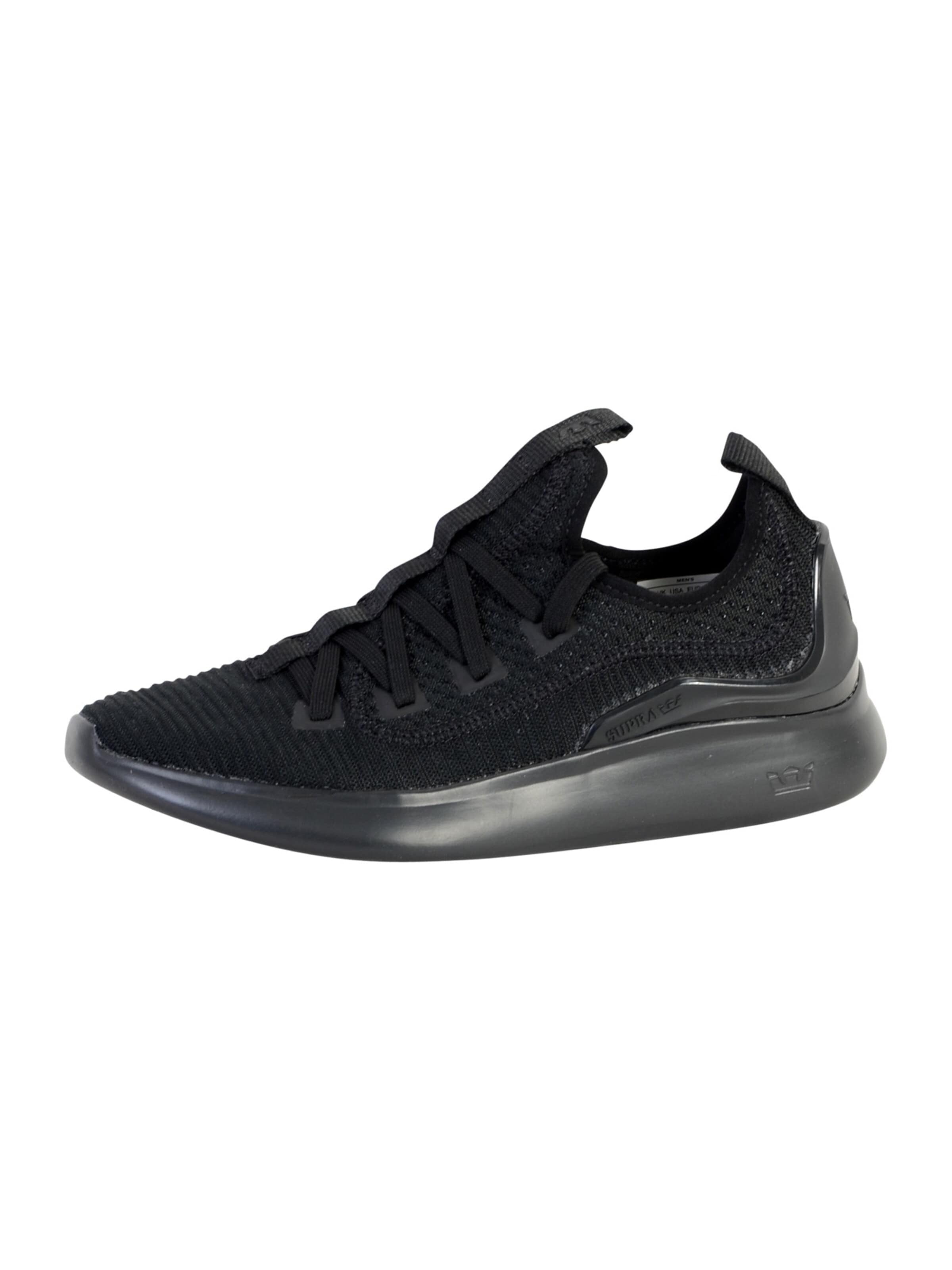 SUPRA Athletic lace-up shoe in Black: front