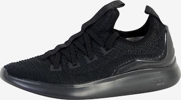 Chaussure de sport à lacets SUPRA en noir : devant