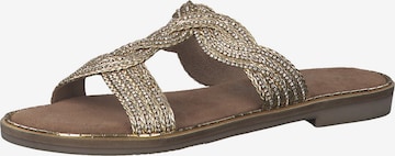 MARCO TOZZI Mules in Gold: front