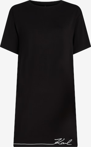 Cămăşi de noapte de la Karl Lagerfeld pe negru: față