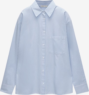 Pull&Bear Bluse in Blau: Vorderseite