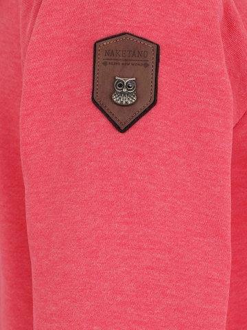 naketano - Sudadera con cremallera 'Brazzo III' en rojo