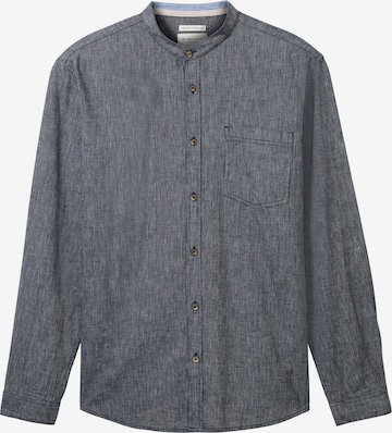 Coupe regular Chemise TOM TAILOR en bleu : devant