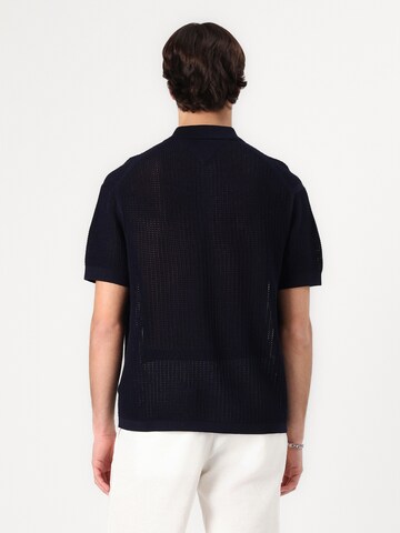 TOMMY HILFIGER Strickjacke in Blau: Rückseite