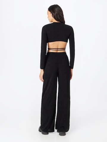 Wide Leg Pantalon Misspap en noir