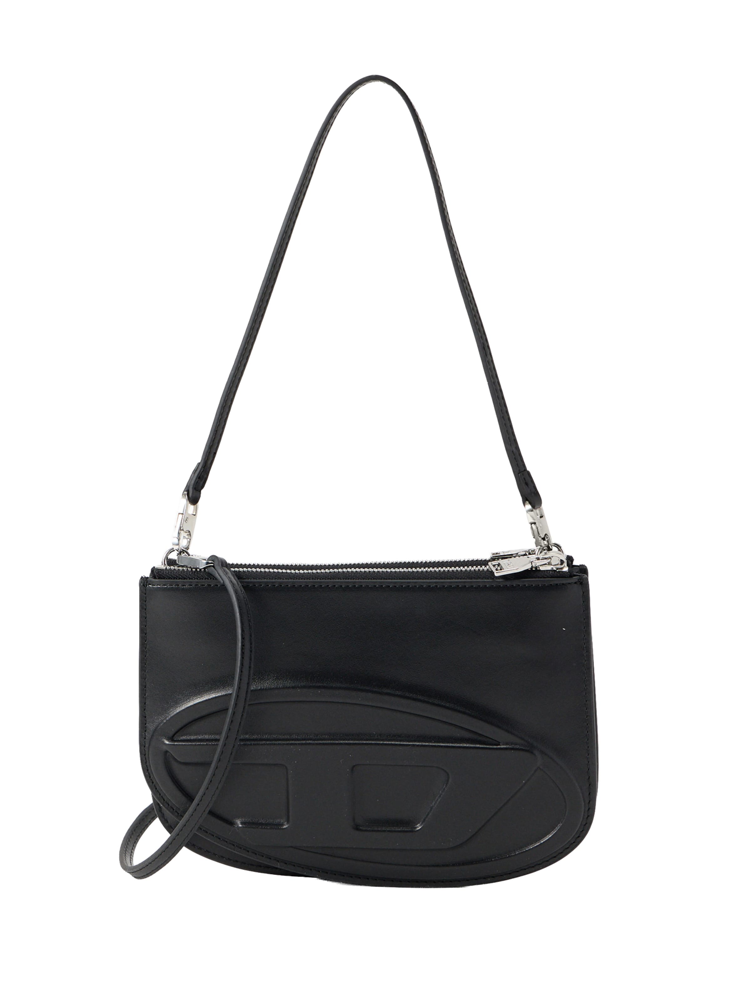 DIESEL Taška cez rameno '1DR 2.0 1DR' - Čierna: predná strana