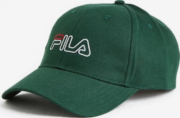 FILA Czapka z daszkiem 'Basic Logo Cap' w kolorze zielony: przód