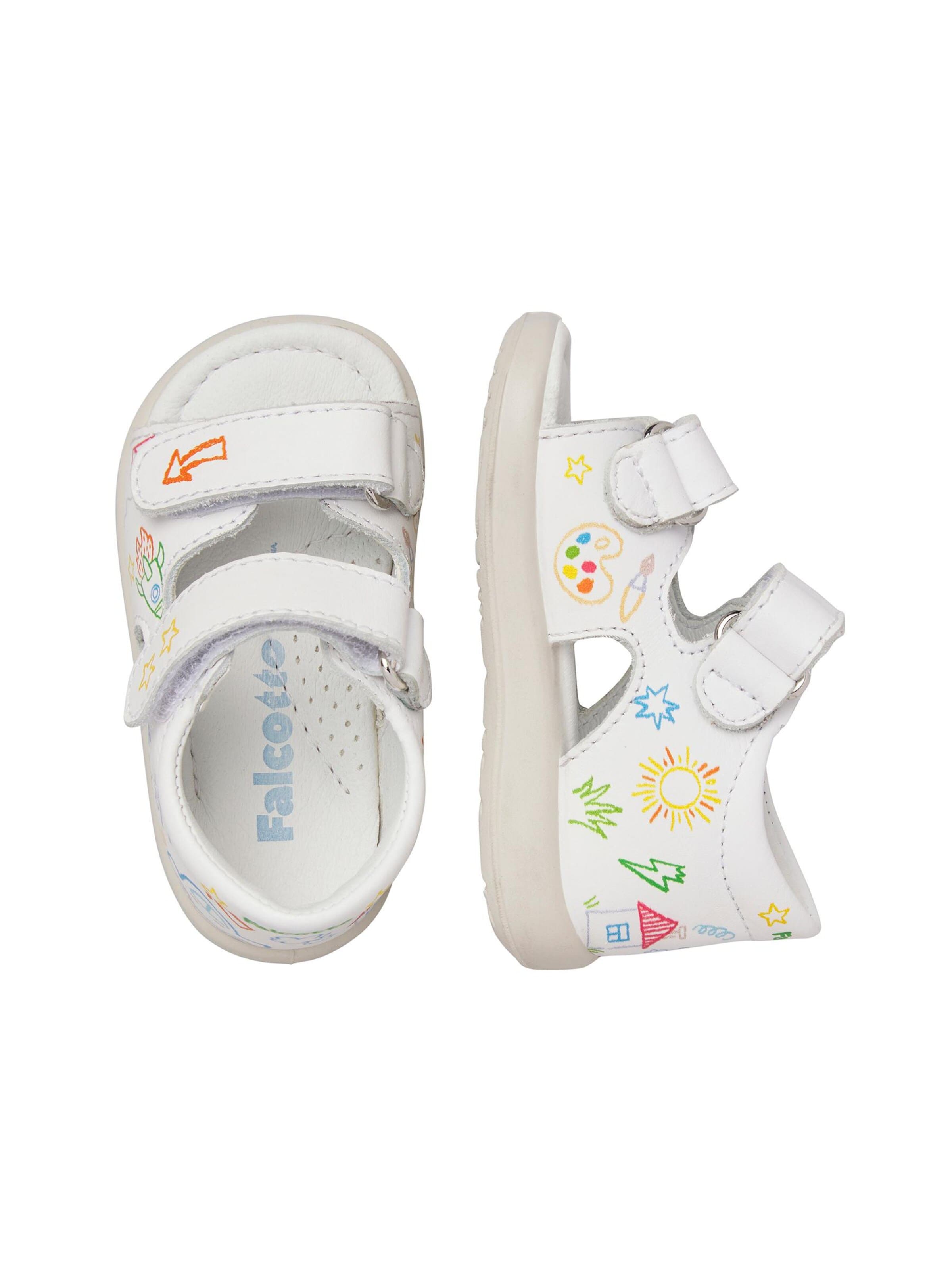 Falcotto Offene Schuhe 'FLIMPY'‌‌‌‌‌‌ in Weiß