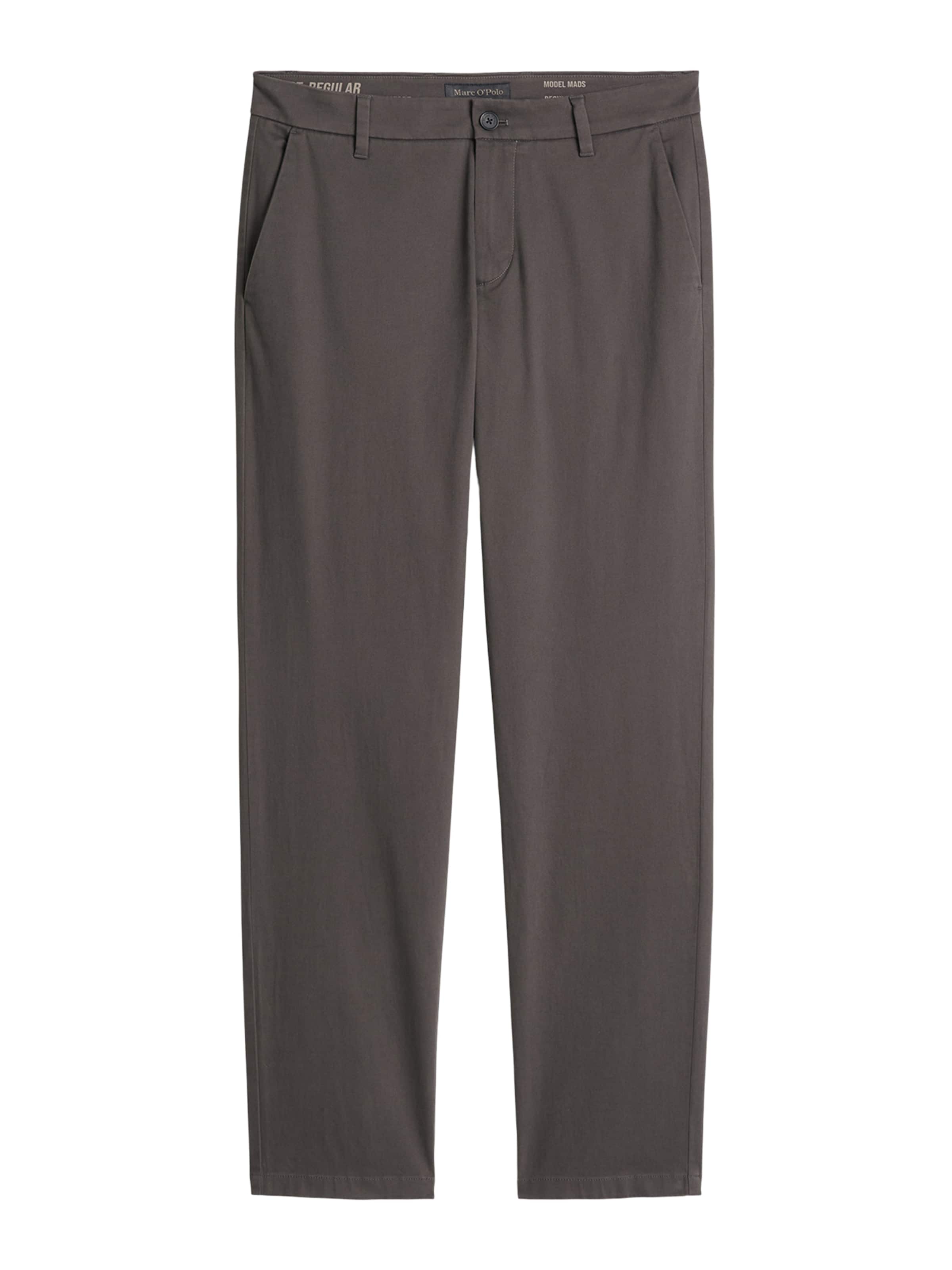 Coupe slim Pantalon chino 'Mads' Marc O'Polo en gris : devant