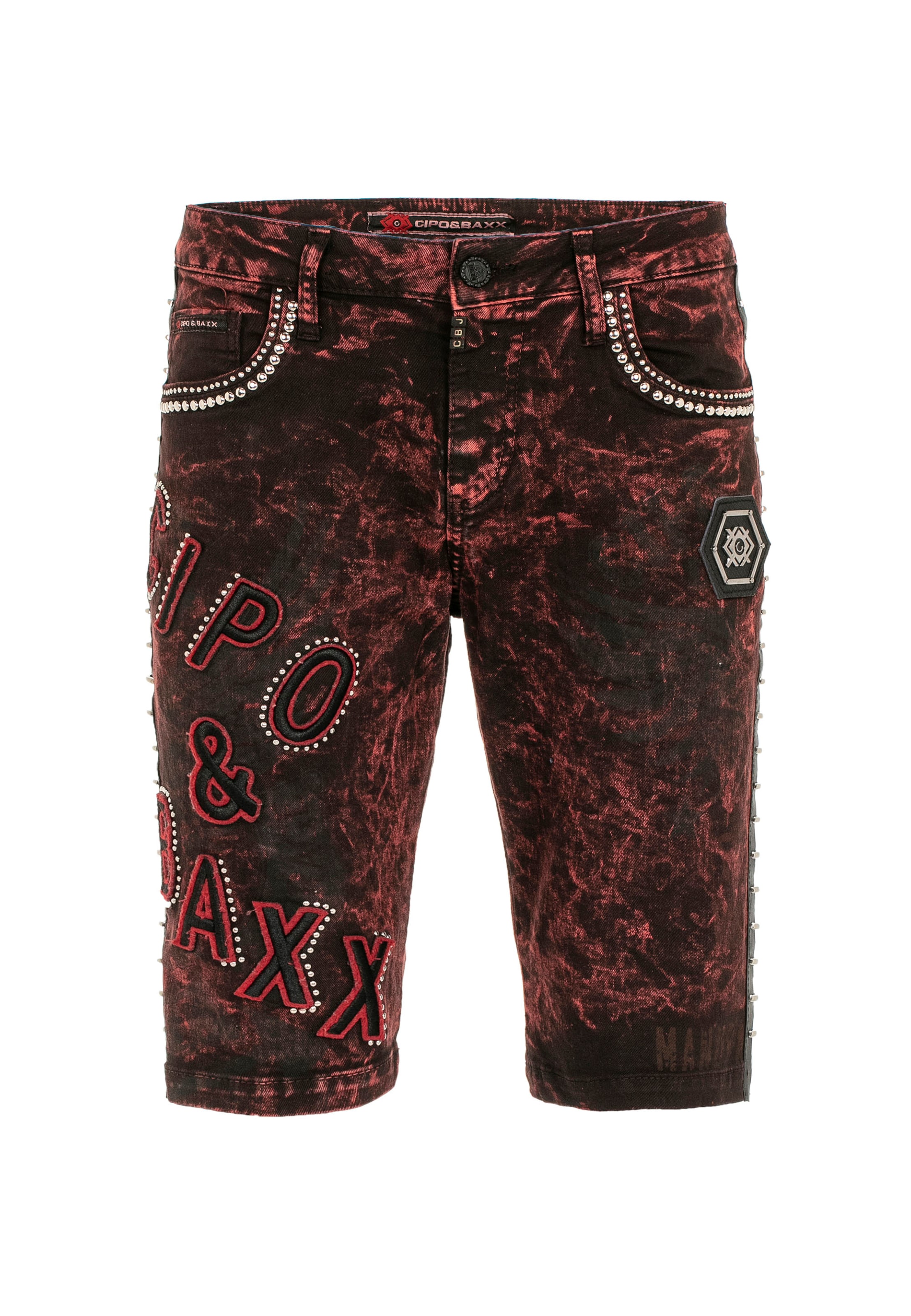 CIPO & BAXX Regular Jeans 'Rotten' in Red: front