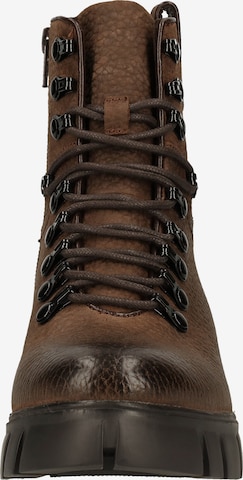 Steven New York Lace-Up Ankle Boots in Brown