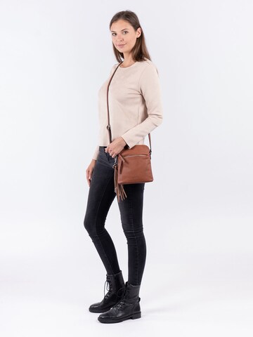 TAMARIS Shoulder Bag 'Adele' in Brown