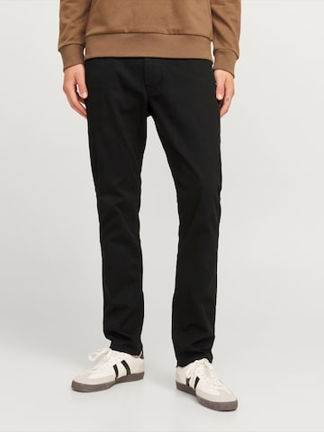 JJ Rebel Slimfit Παντελόνι 'JREBGEORGE' σε μαύρο: μπροστά