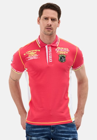 CIPO & BAXX Poloshirt in Rot: Vorderseite